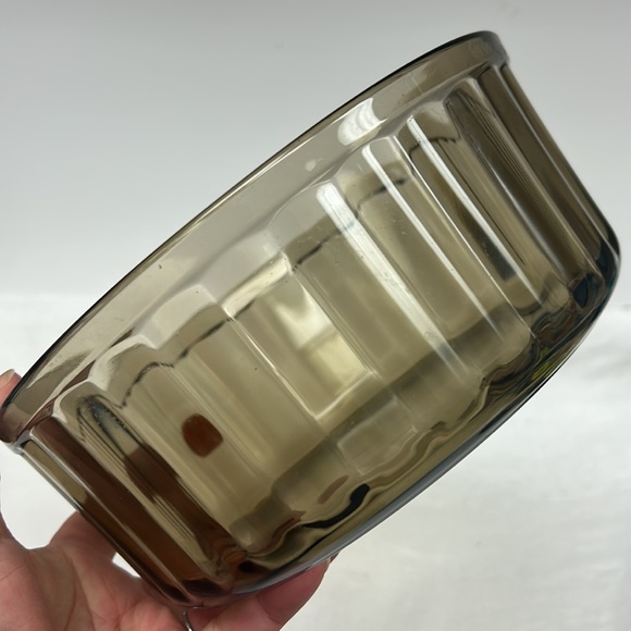 Vintage smoked glass “Arcopal” brand soufflé dishes made in France - Picture 4 of 11